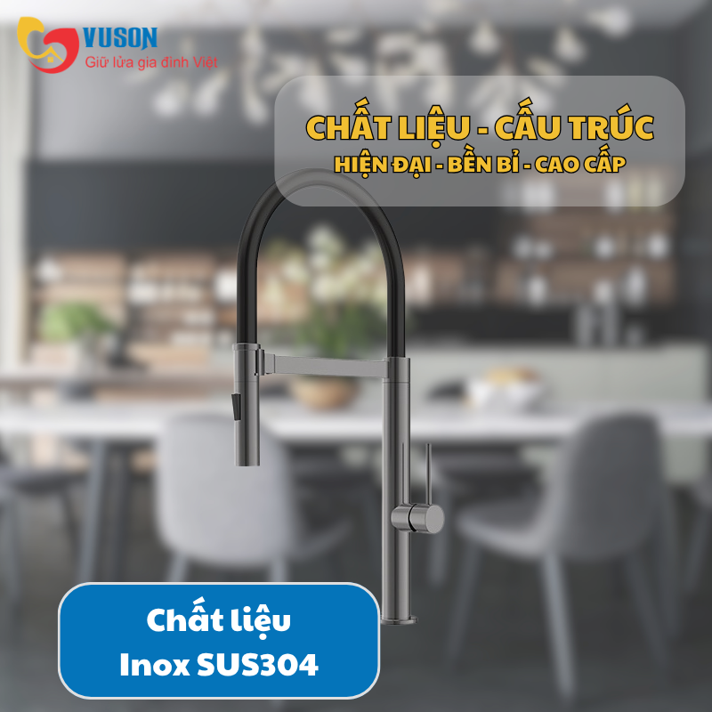 Vòi rửa bát Inox Hafele HT24-SH1F527-TITAN - 570.85.451
