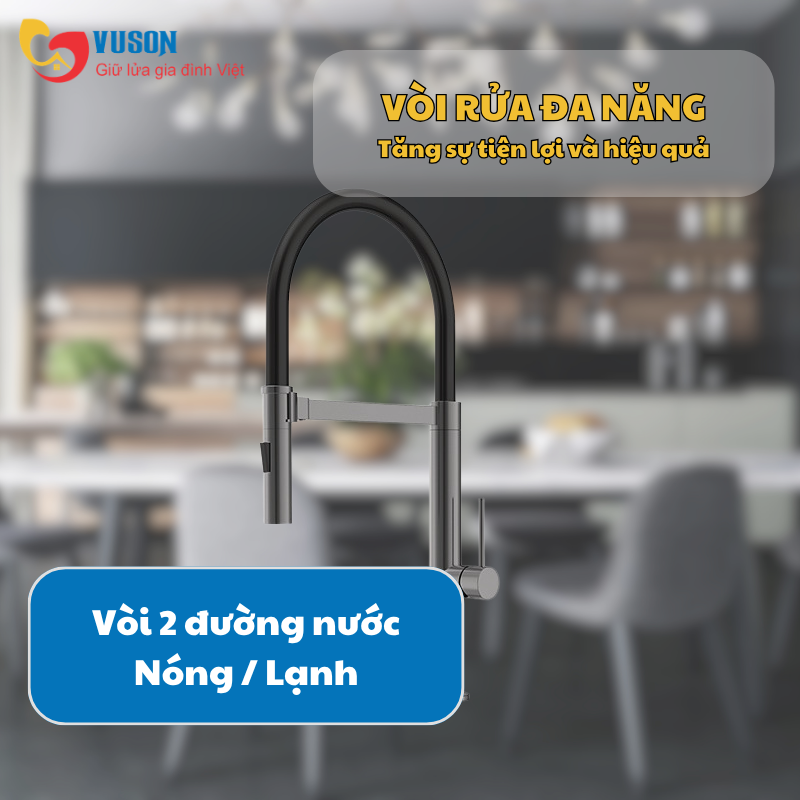 Vòi rửa bát Inox Hafele HT24-SH1F527-TITAN - 570.85.451