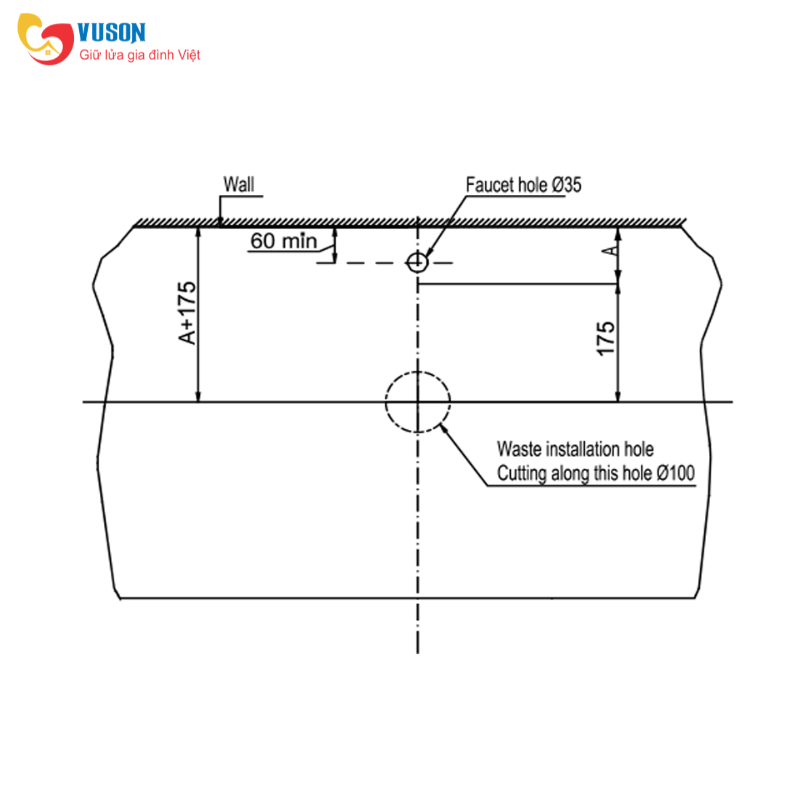 Chậu sứ rửa mặt đặt bàn Hafele Regal 500x350x120 - 588.79.075