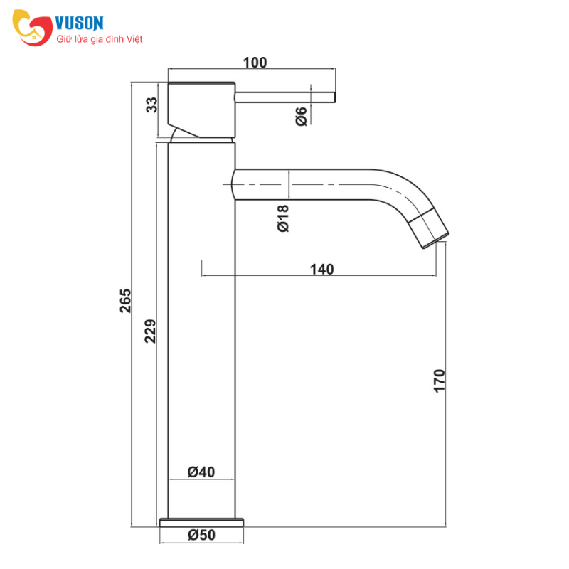 Vòi phòng tắm Hafele Retro 170 Chrome - 589.15.011