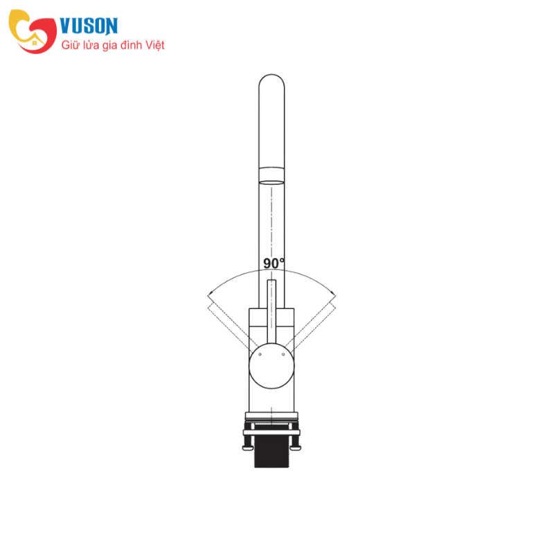 Vòi bếp Hafele HT21-CH1F220C 577.55.240