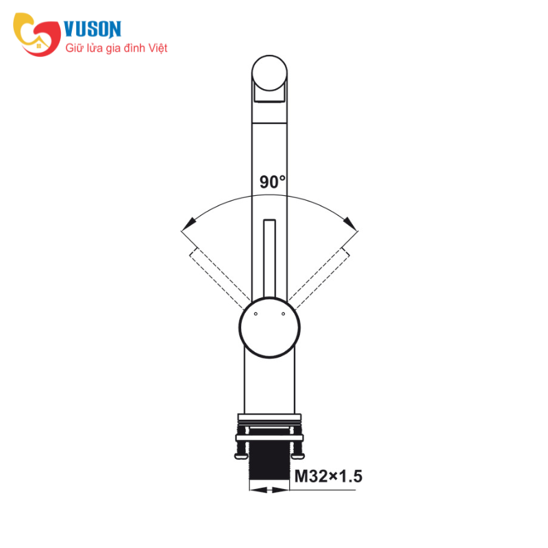 Vòi bếp Hafele HT21-CH1P254 577.55.200