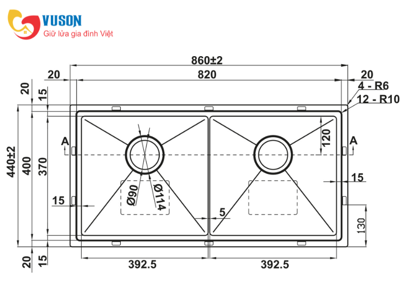 Chậu rửa bát Hafele WS R10 HS25-SSN2S-8644 567.94.023