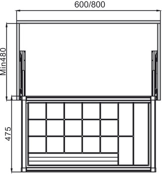 Khay đựng trang sức Hafele 807.95.801 (Dạng kéo) 