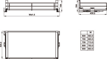 Giá xoong nồi Hafele Kason 549.08.867