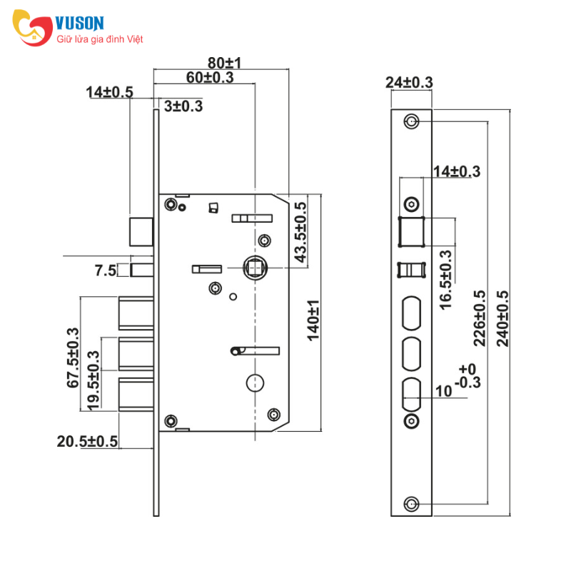 Khóa điện tử Hafele Zenith ML2501W màu đen - 499.21.225