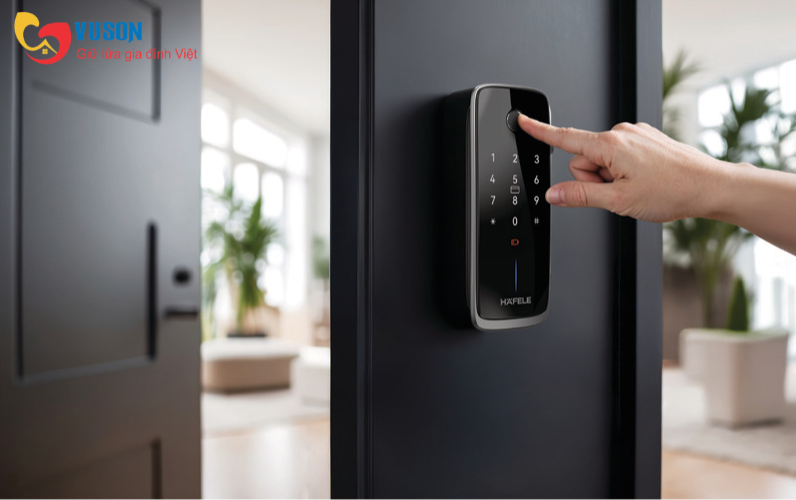 Khóa điện tử Hafele Nova MR2501B màu đen - 499.21.226