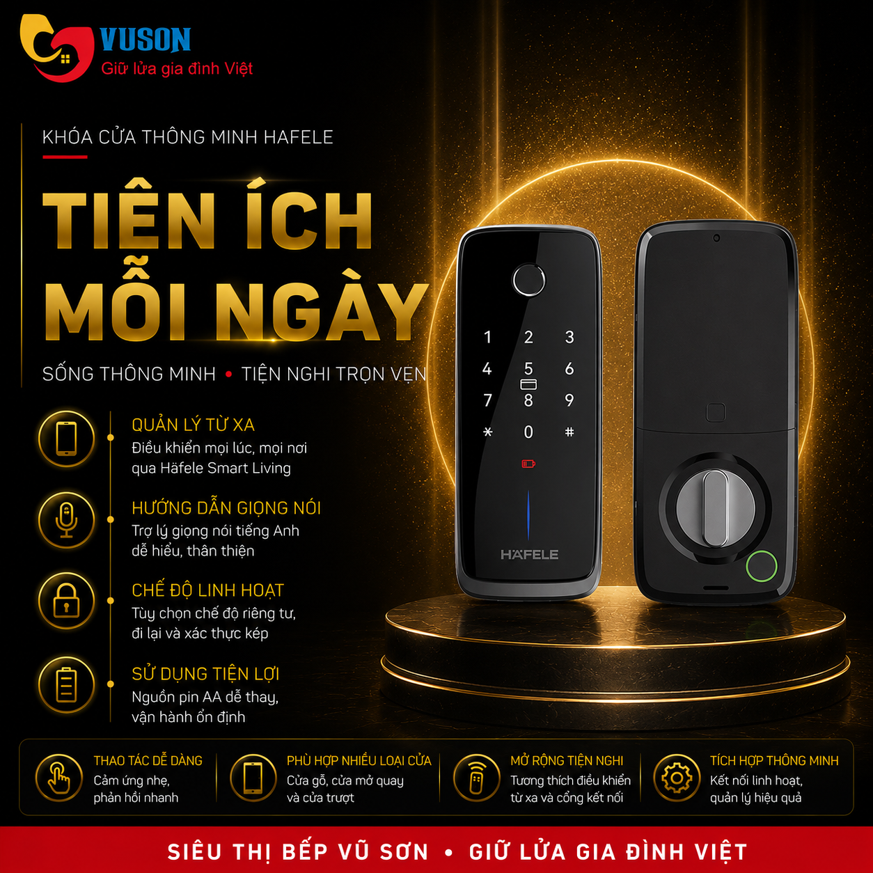 Khóa điện tử Hafele Nova MR2501B màu đen - 499.21.226