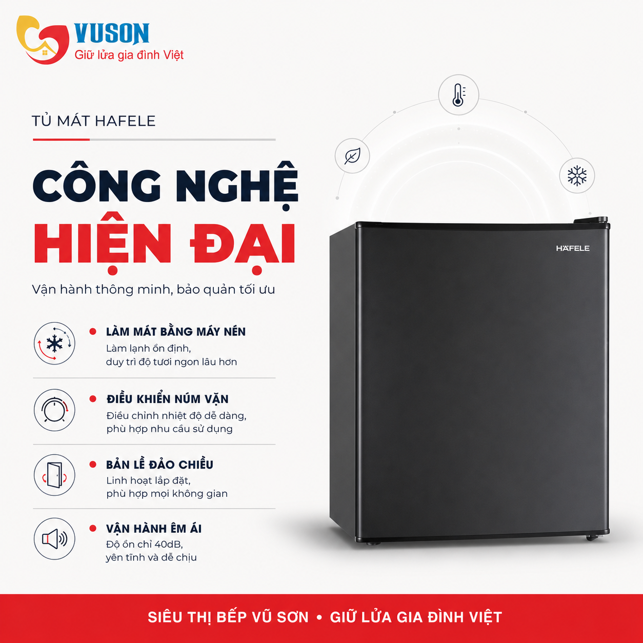Tủ mát Minibar Hafele HF-M461B - 568.30.310