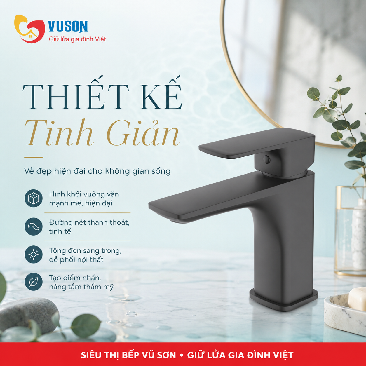 Vòi phòng tắm Hafele Kobe 100 đen - 589.15.030