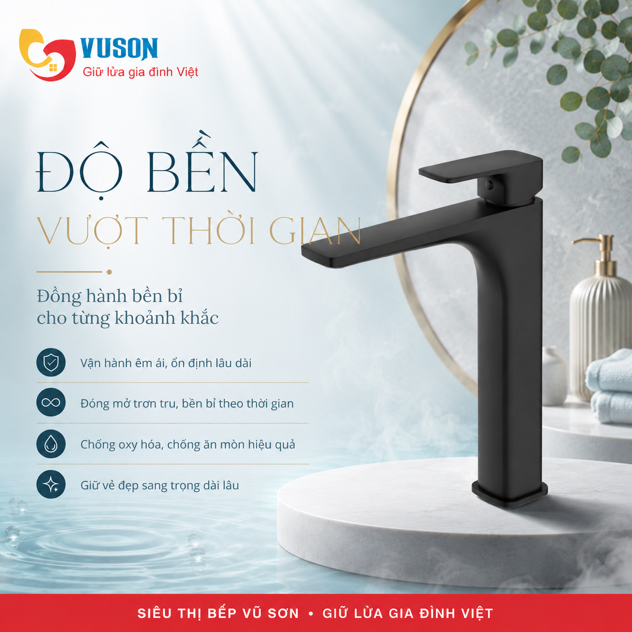 Vòi phòng tắm Hafele Kobe 240 đen - 589.15.032