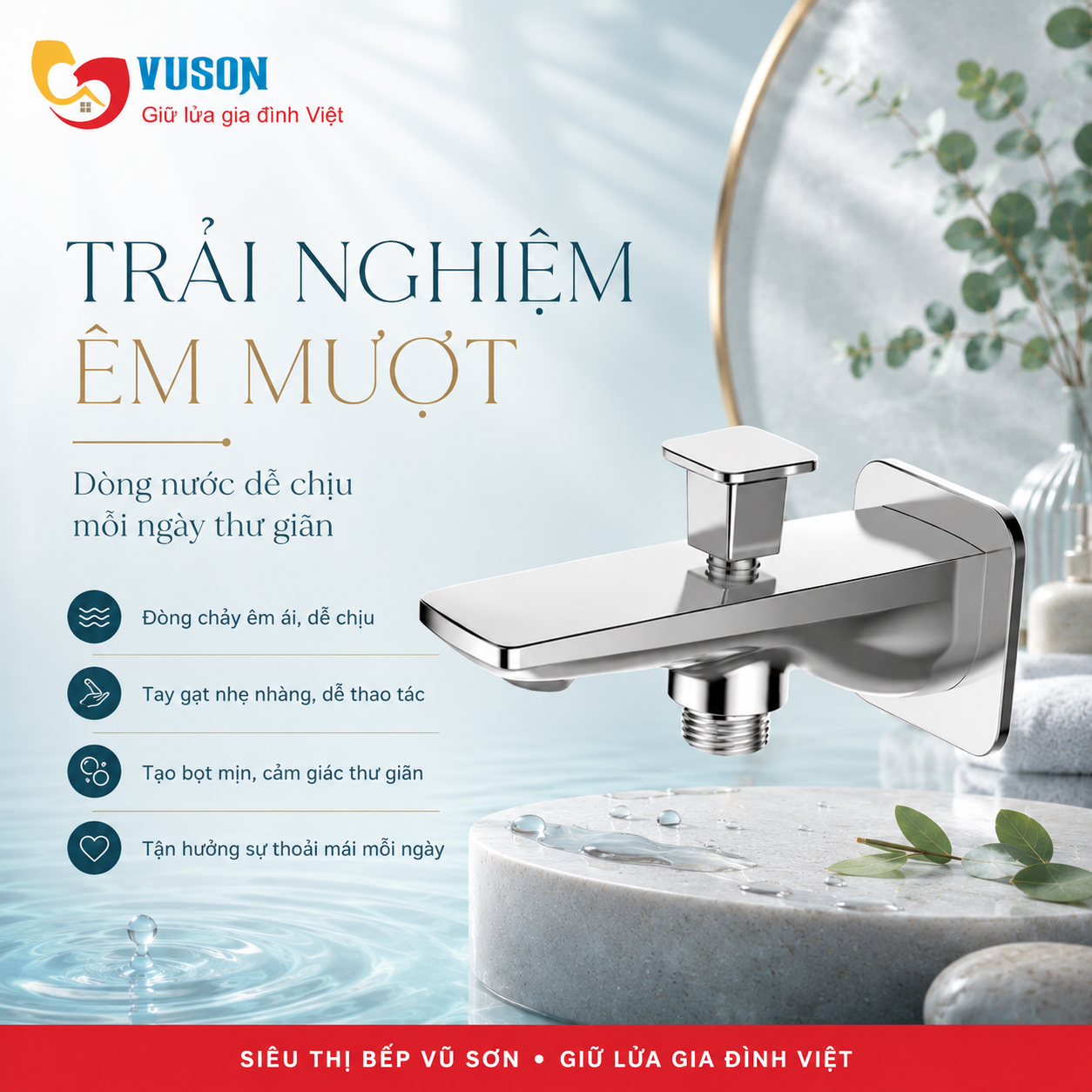 Vòi phòng tắm Hafele Kobe 160 - 589.15.061