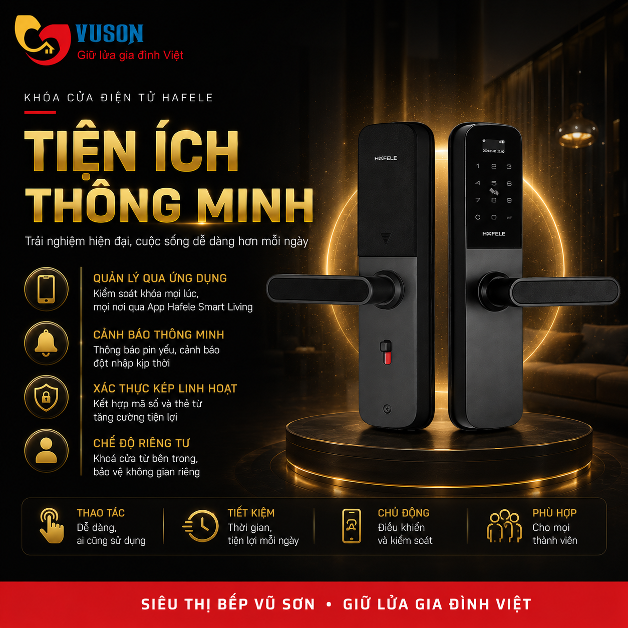 Khóa cửa điện tử Hafele DL6000 - 912.20.581