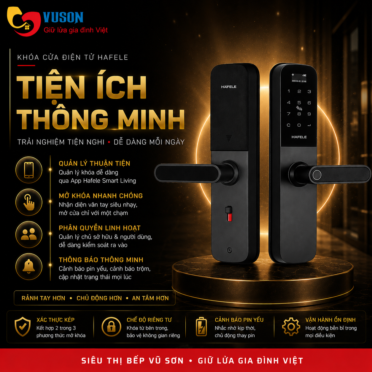 Khóa cửa điện tử Hafele DL6100 - 912.20.582