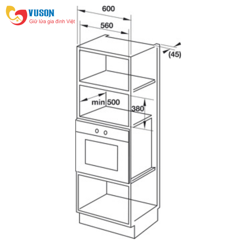 Lò vi sóng kết hợp nướng Hafele HM-B38A 535.34.000