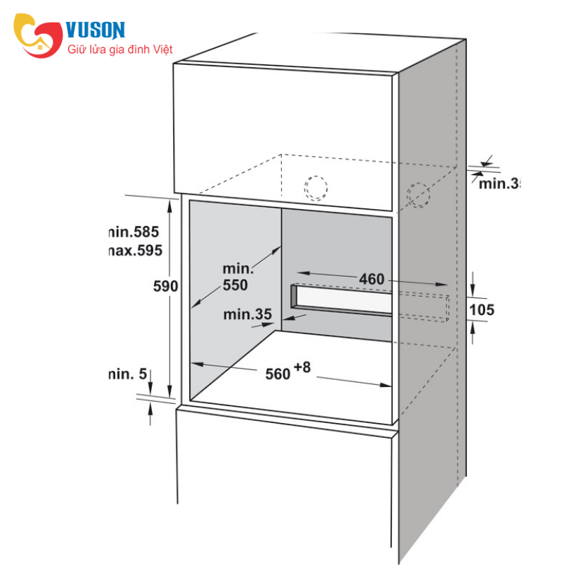 Lò nướng kèm hấp Hafele HSO-8T72A 538.61.461