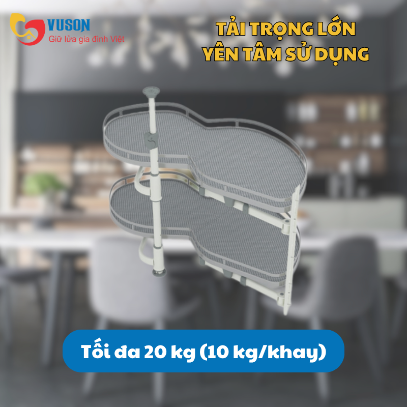 Mâm xoay Hafele Olla Move phải Kosmo 541.01.804