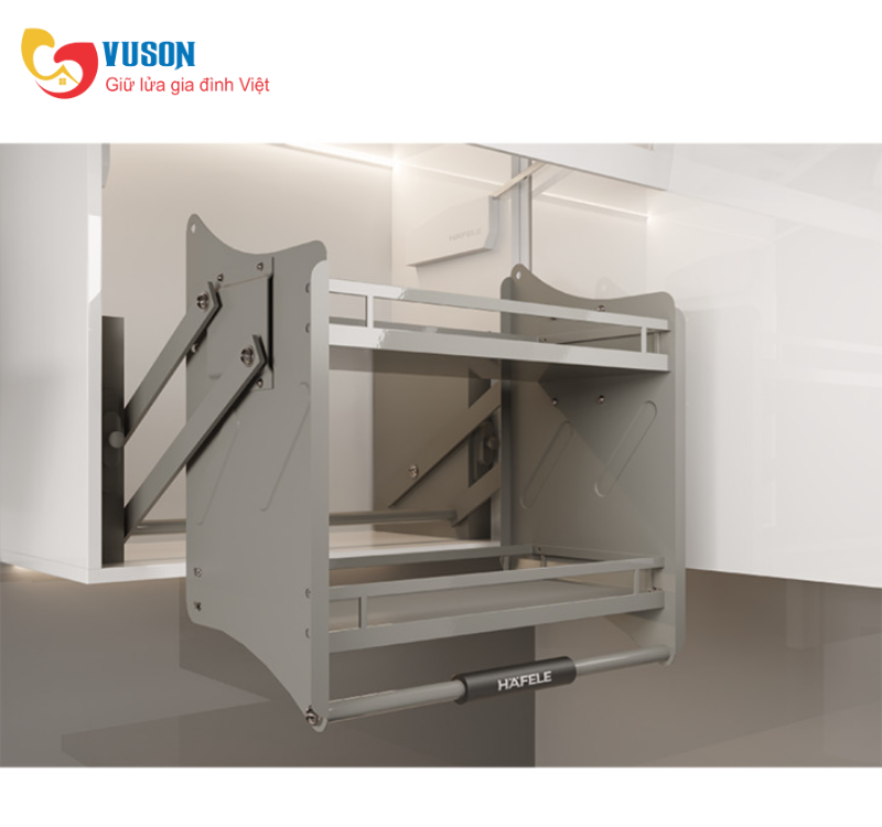 Kệ đựng bát đĩa nâng hạ Hafele Oria 700mm Kosmo 504.76.815