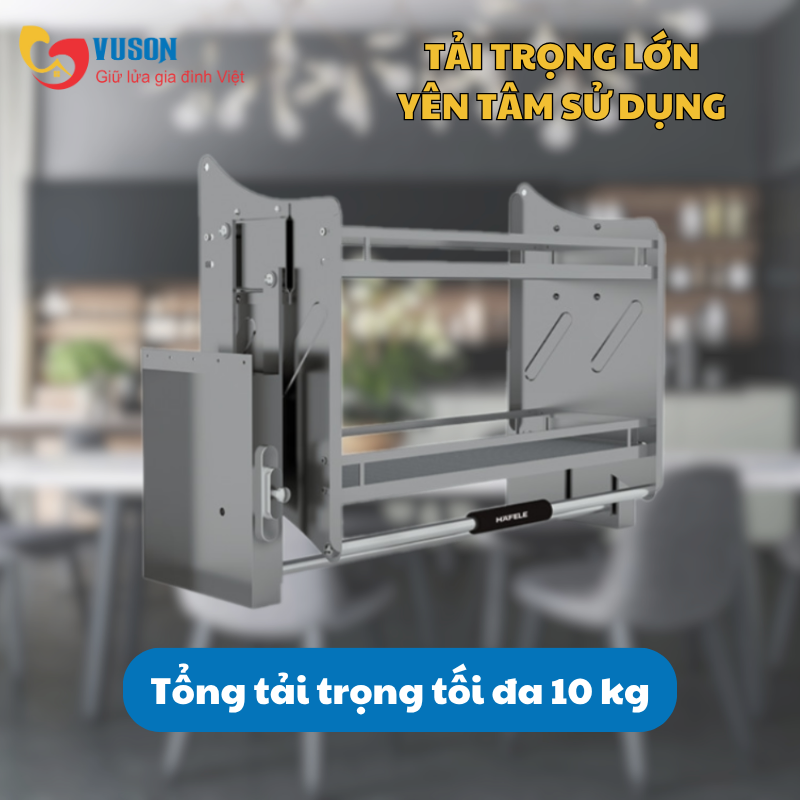 Kệ đựng bát đĩa nâng hạ Hafele Oria 700mm Kosmo 504.76.815