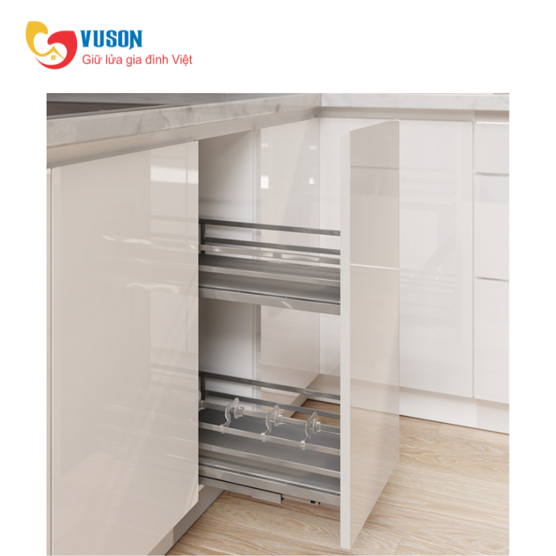 Kệ gia vị tủ dưới gắn cánh Hafele Omero 300 549.20.825