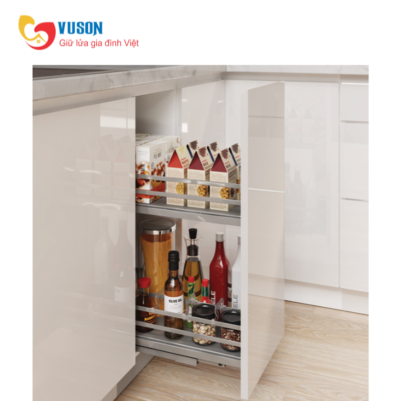 Kệ gia vị tủ dưới gắn cánh Hafele Omero 300 549.20.825