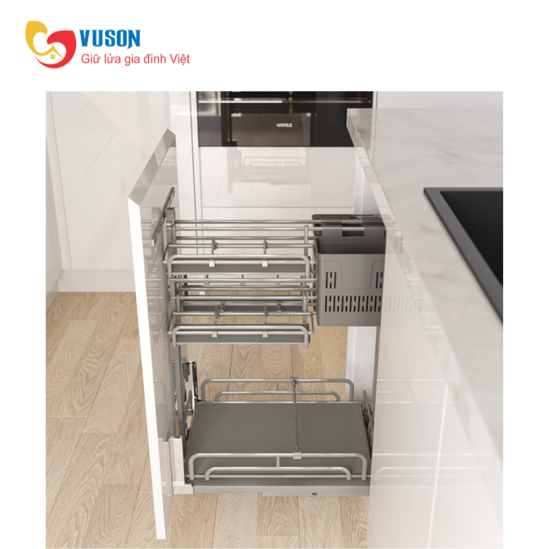 Kệ Đựng Gia Vị Omero Multi 400mm Hafele Kosmo 595.00.805