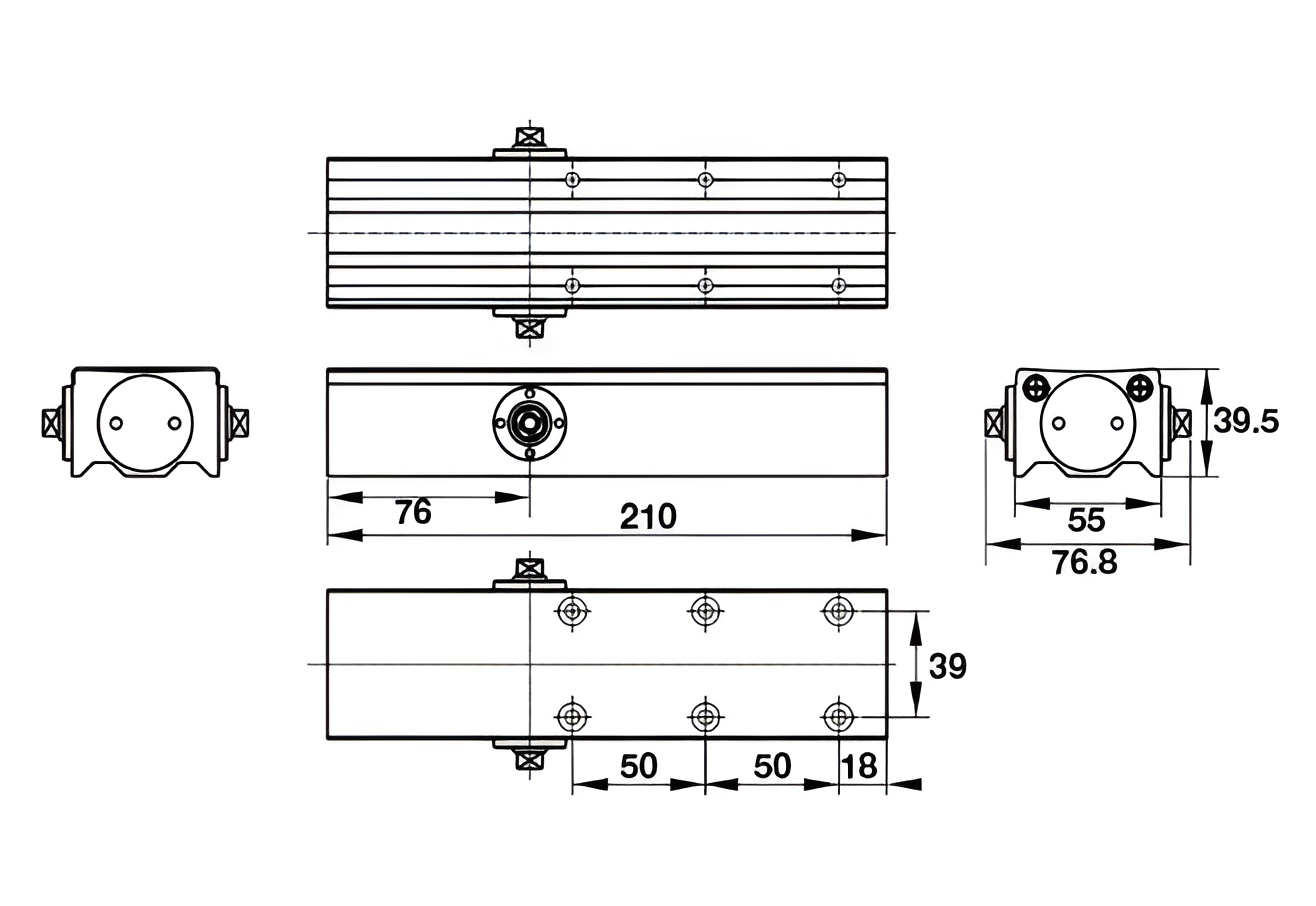 Tay Đẩy Hỏi Cùi Chỏ 100Kg EN2-5 Hafele 931.77.139