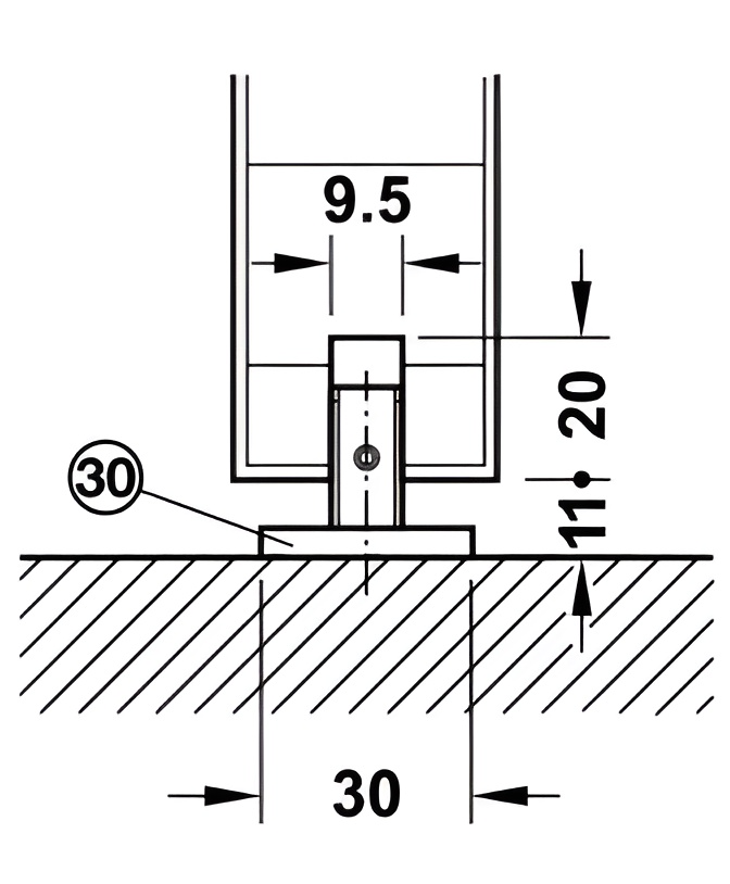 Phụ Kiện Cửa Trượt Slido Classic 120P Hafele 941.02.037