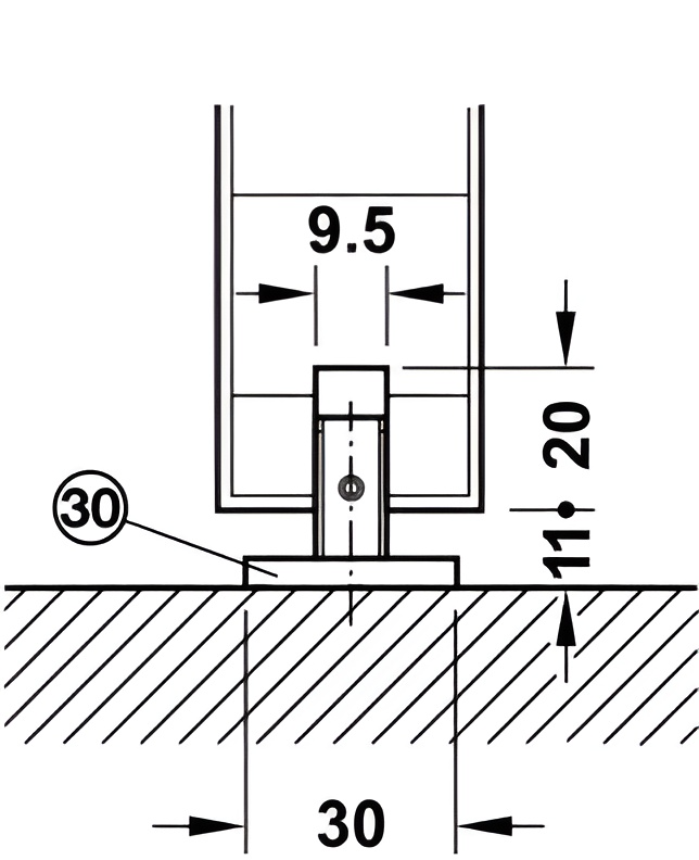 Phụ Kiện Cửa Trượt Slido Classic 120P Hafele 941.02.039
