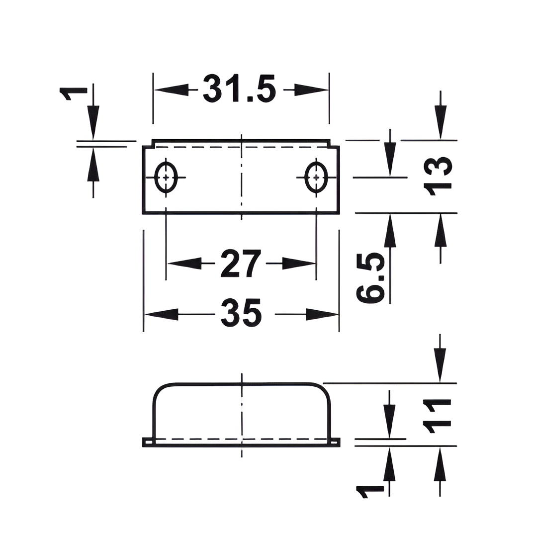 Khóa Vuông Econo Cửa Dày 22mm Hafele 232.01.220