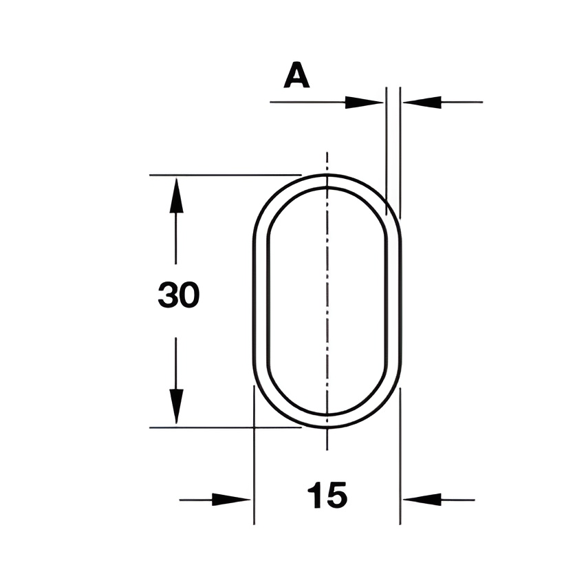 Giá Treo Quần Áo Oval Hafele 801.21.835