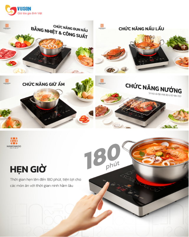 Bếp đơn hồng ngoại Hawonkoo SEOUL-CEH-111