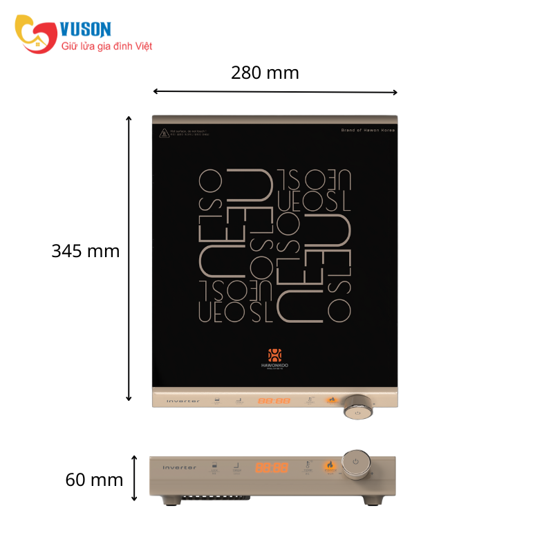 Bếp từ đơn Hawonkoo SEOUL-CEH-108-CF
