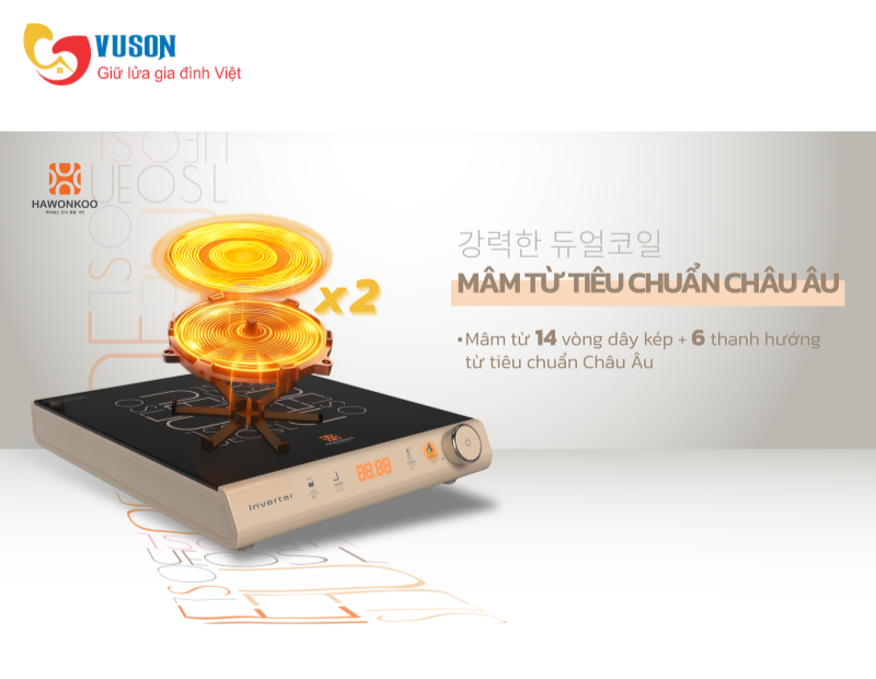 Bếp từ đơn Hawonkoo SEOUL-CEH-108-GR