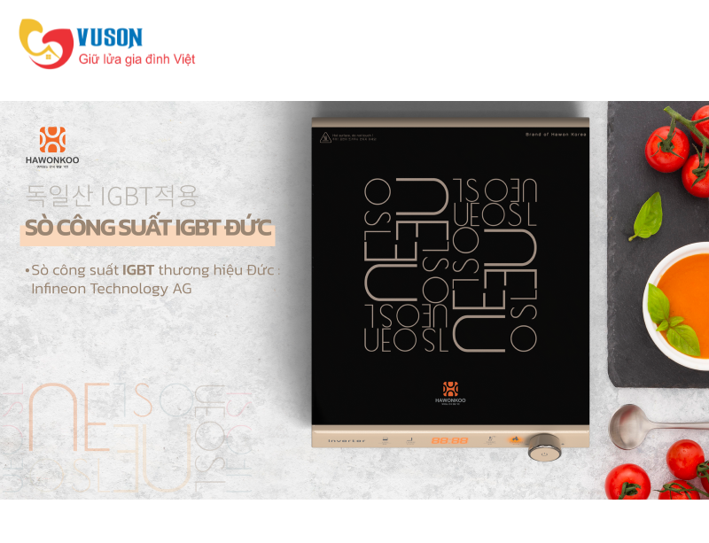 Bếp từ đơn Hawonkoo SEOUL-CEH-108-GR