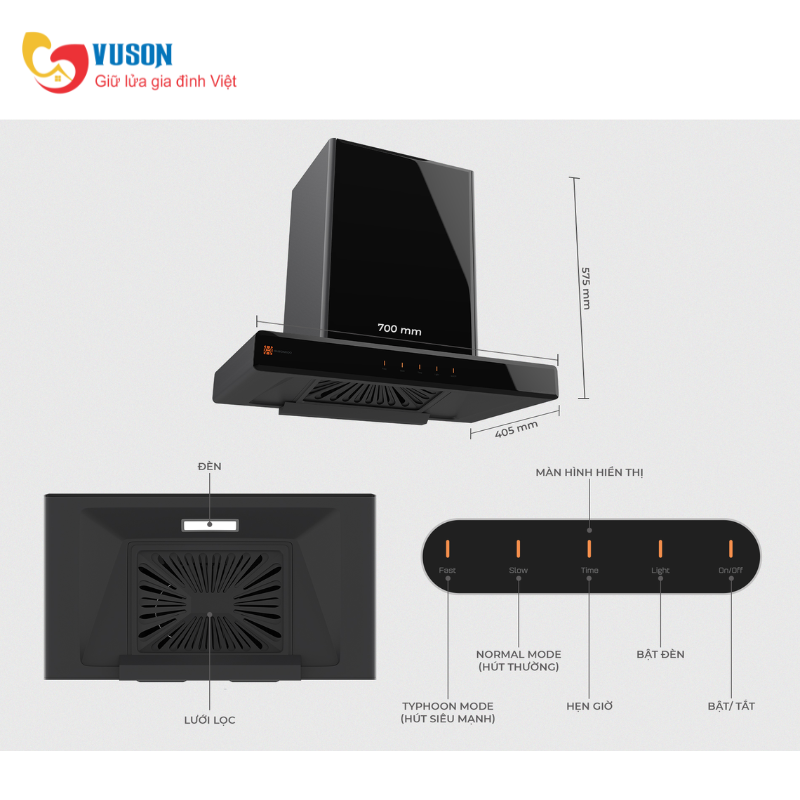 Máy hút mùi Hawonkoo HRH-702