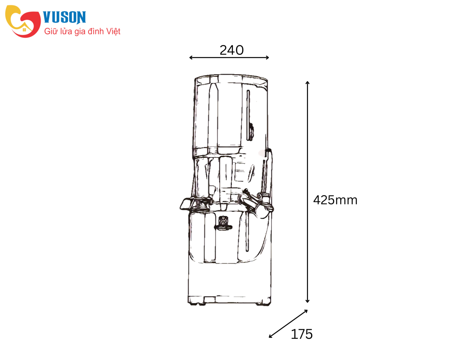 Máy ép chậm Hawonkoo SJH-045-BA