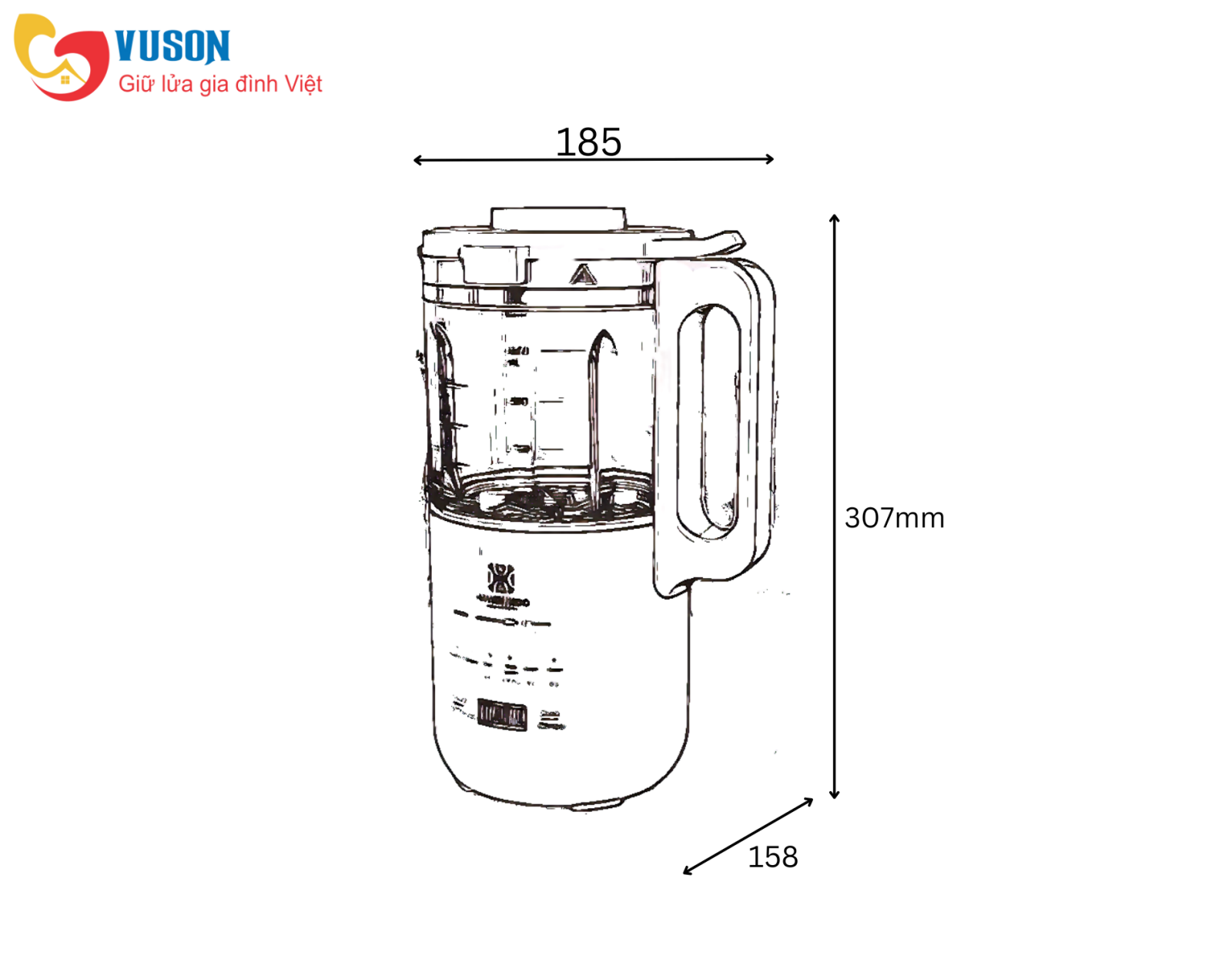 Máy làm sữa hạt Hawonkoo SMH-120-GE