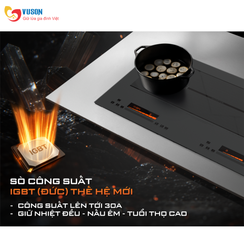 Bếp từ đôi Junger CEJ-222-INVERTER