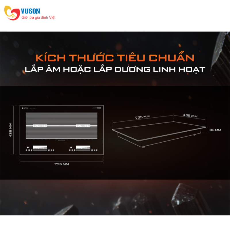 Bếp từ đôi Junger CEJ-222-INVERTER