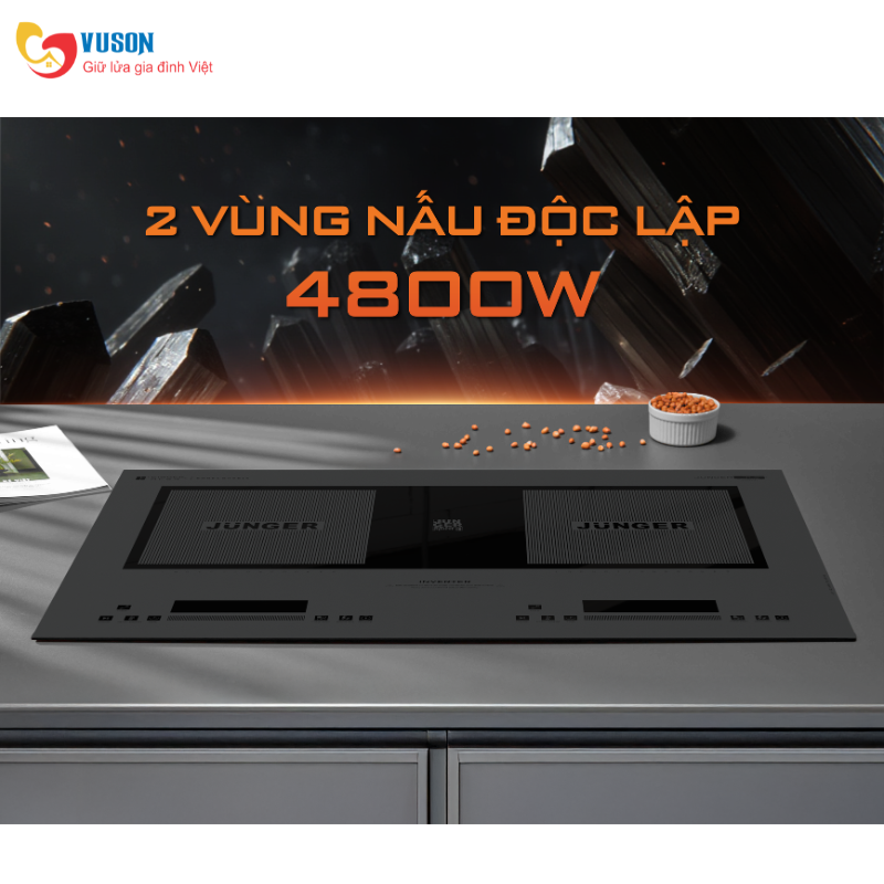 Bếp từ đôi Junger JG CEJ-225-INVERTER