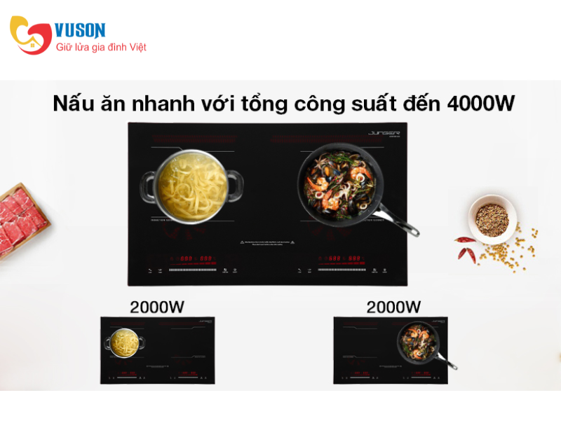Bếp điện từ đôi Junger MK-24