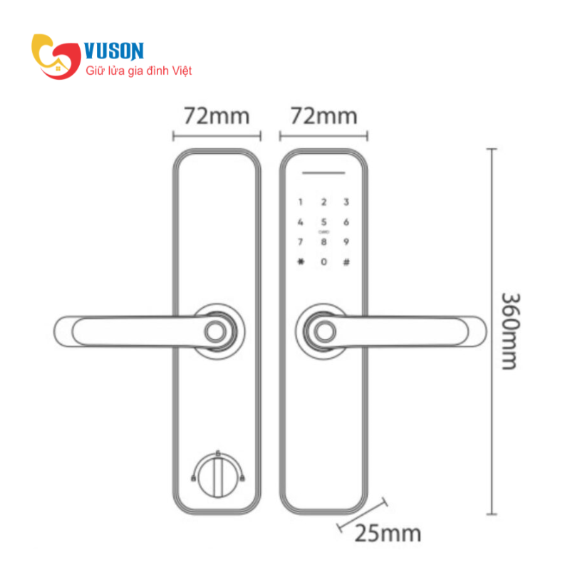 Khóa vân tay Kassler KL-696 Black REMOTE