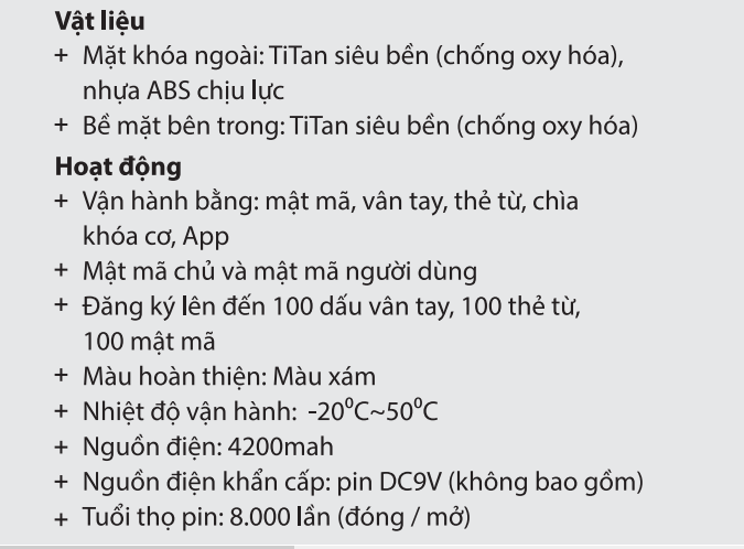 Khóa cửa chuông màn hình Kassler KL-838