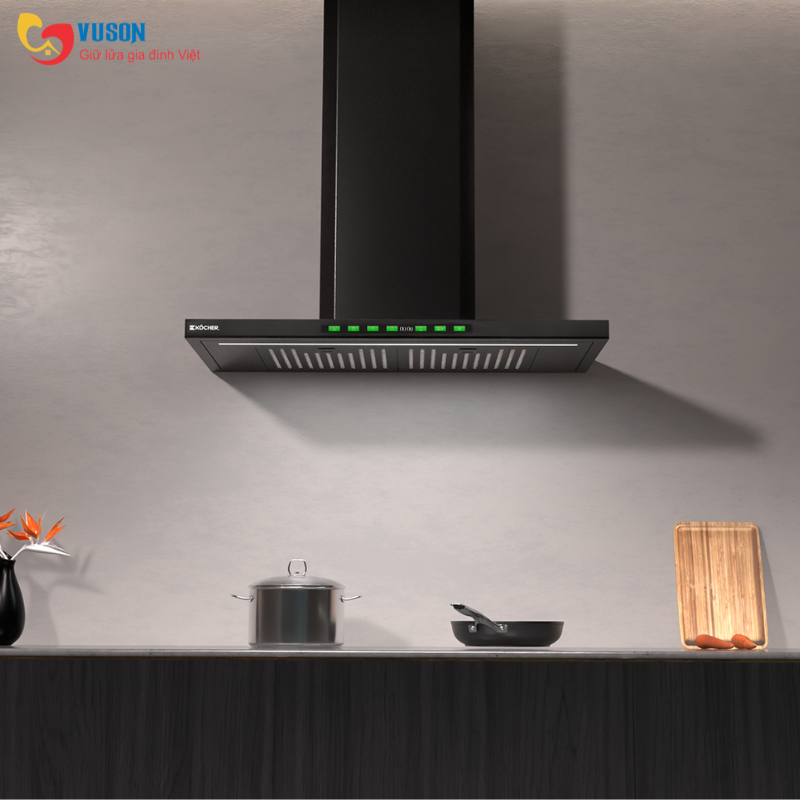 Máy hút mùi Kocher Luvia Black Matte 70cm