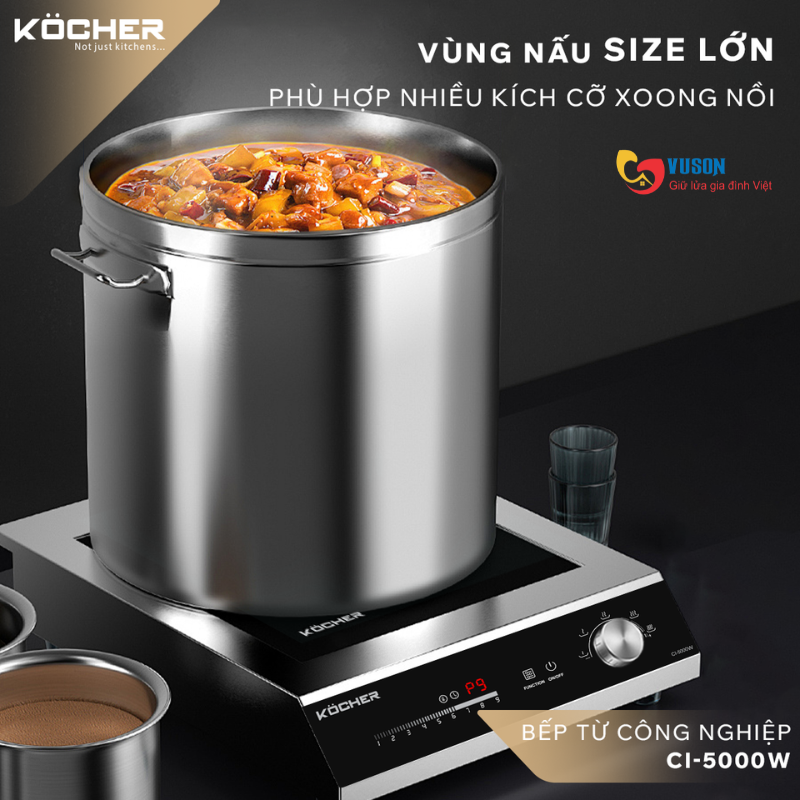 Bếp từ công nghiệp Kocher CI-5000W