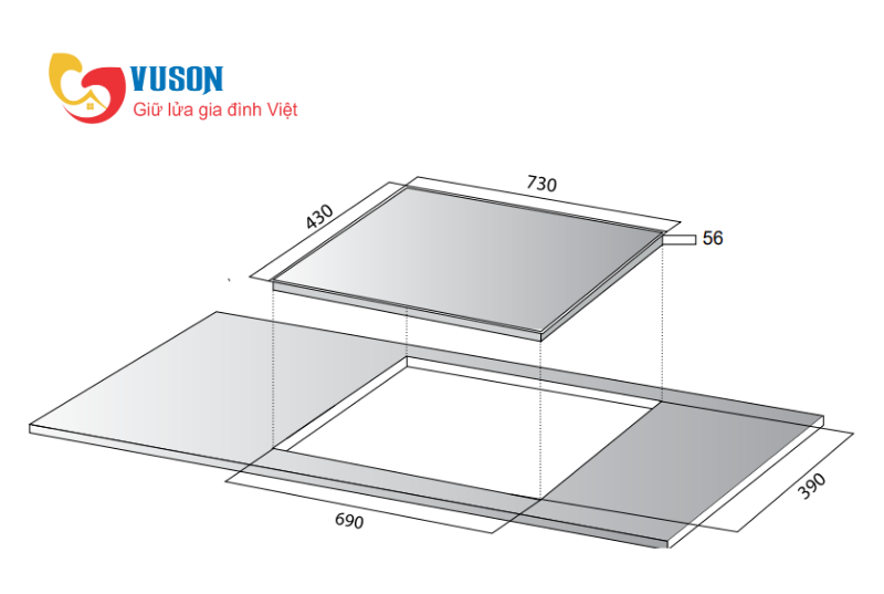 Bếp từ Kocher DI-338SE
