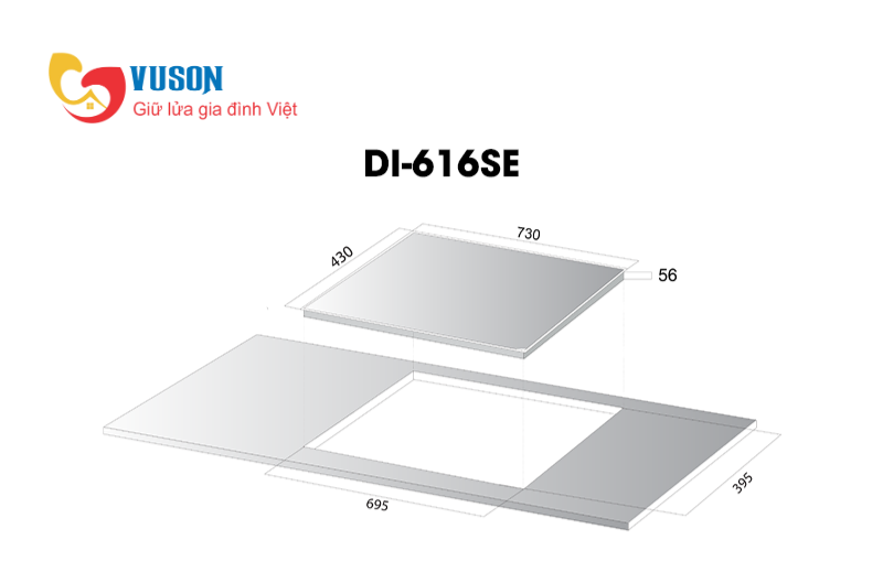 Bếp từ Kocher DI-616SE