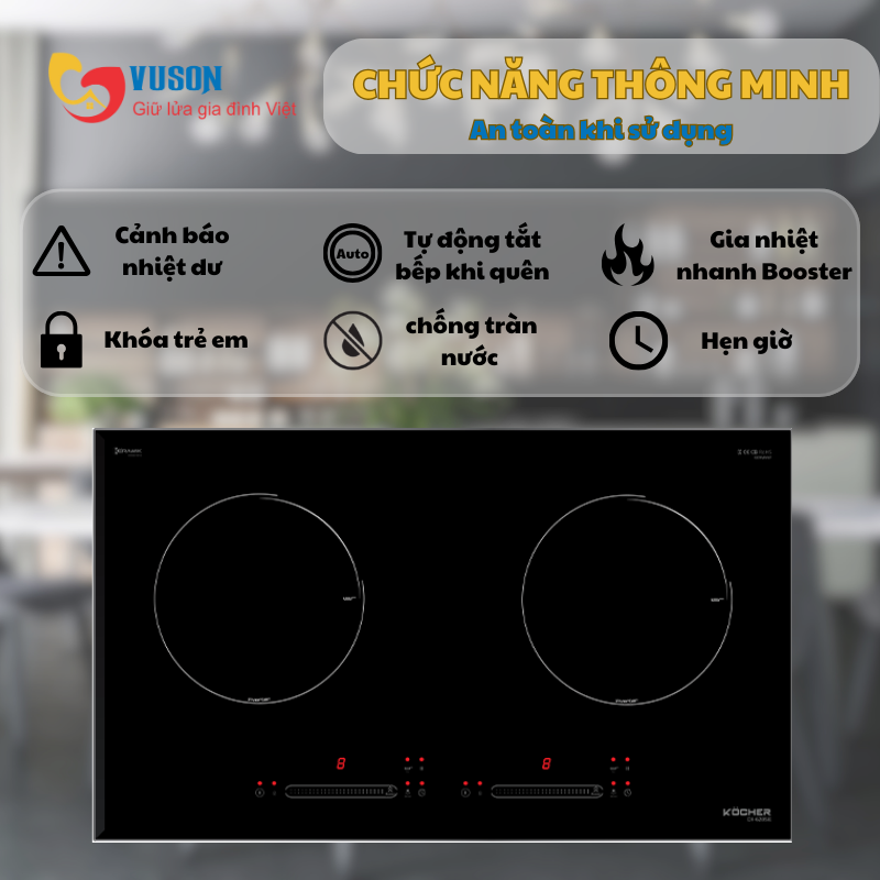 Bếp từ Kocher DI-628SE