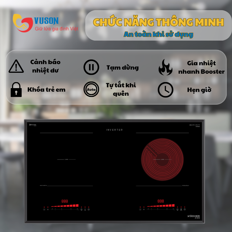 Bếp điện từ Kocher EI-330E